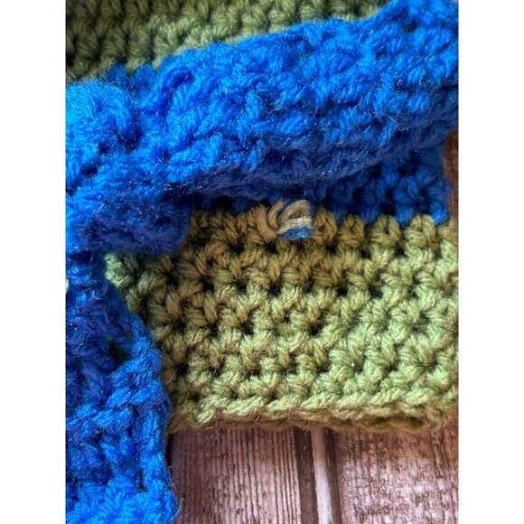 Crochet Teenage Mutant Ninja Turtle Inspo Baby Toddler Hat Green TMNT Handmade - Picture 3 of 6